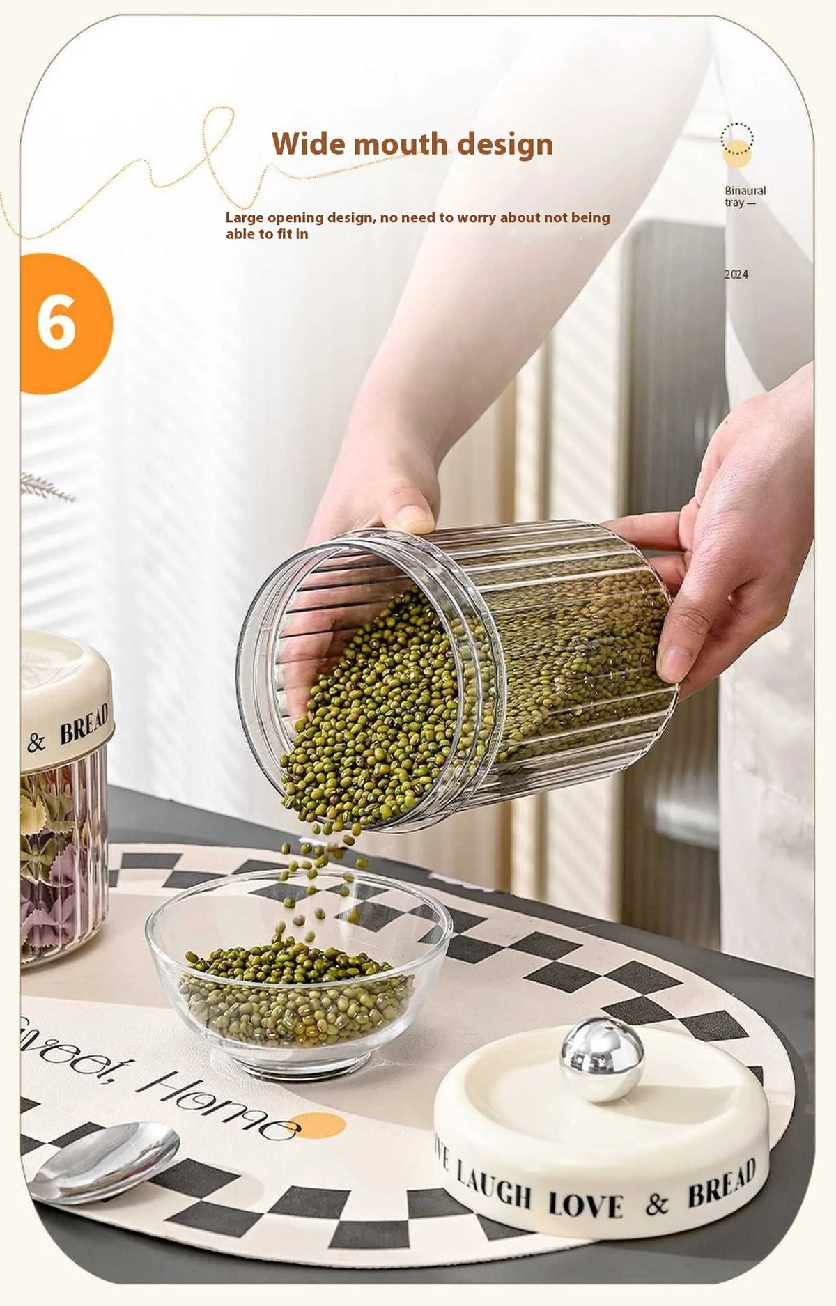 Airtight Food Storage Containers - Bpa-Free Canisters Grains/Dry