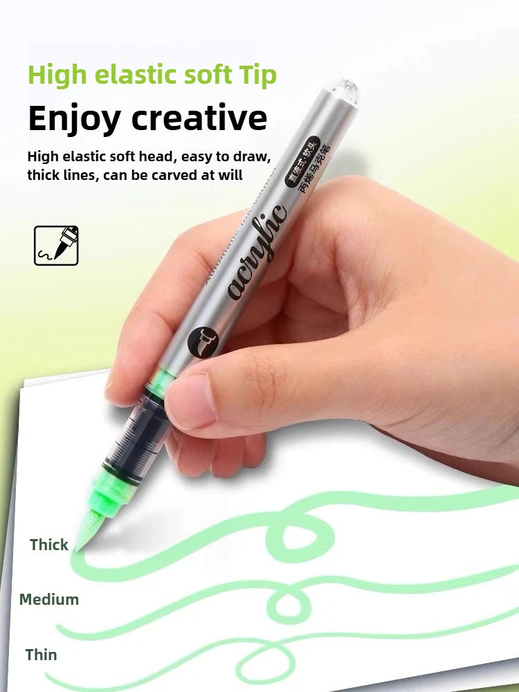 Grasp 120/1 Colors Acrylic Paint Pens Markers Brush