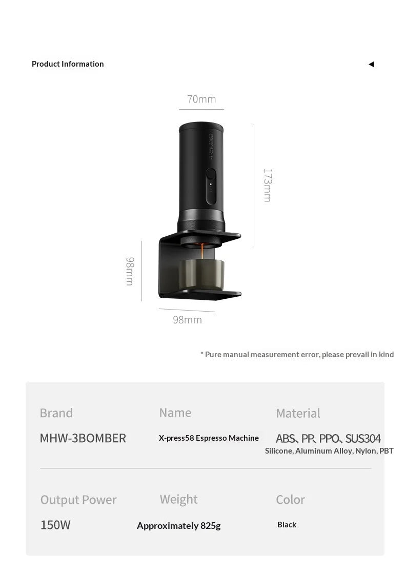 Mhw 3er Press Espresso Coffee Maker 58 Mm