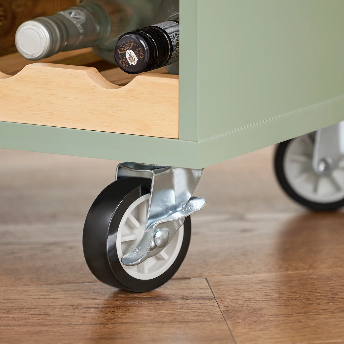 Sobuy Fkw114 Trolley Wine Glass Holder Bottle Holder