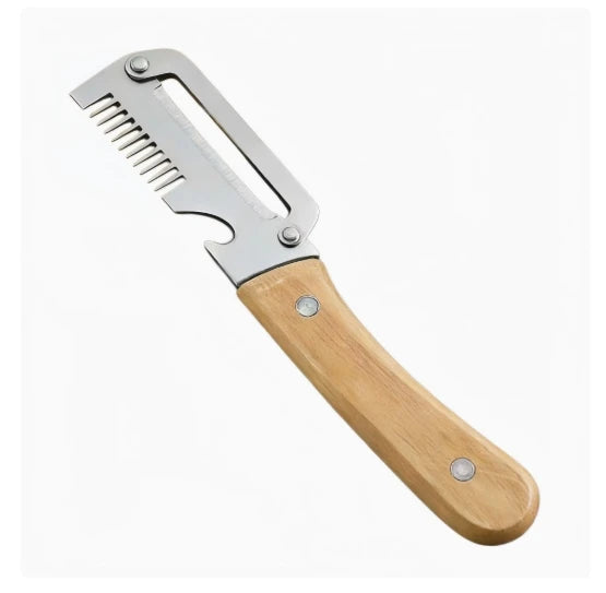 Must Haves Premium Vegetable Peeler Wooden Handle Functional