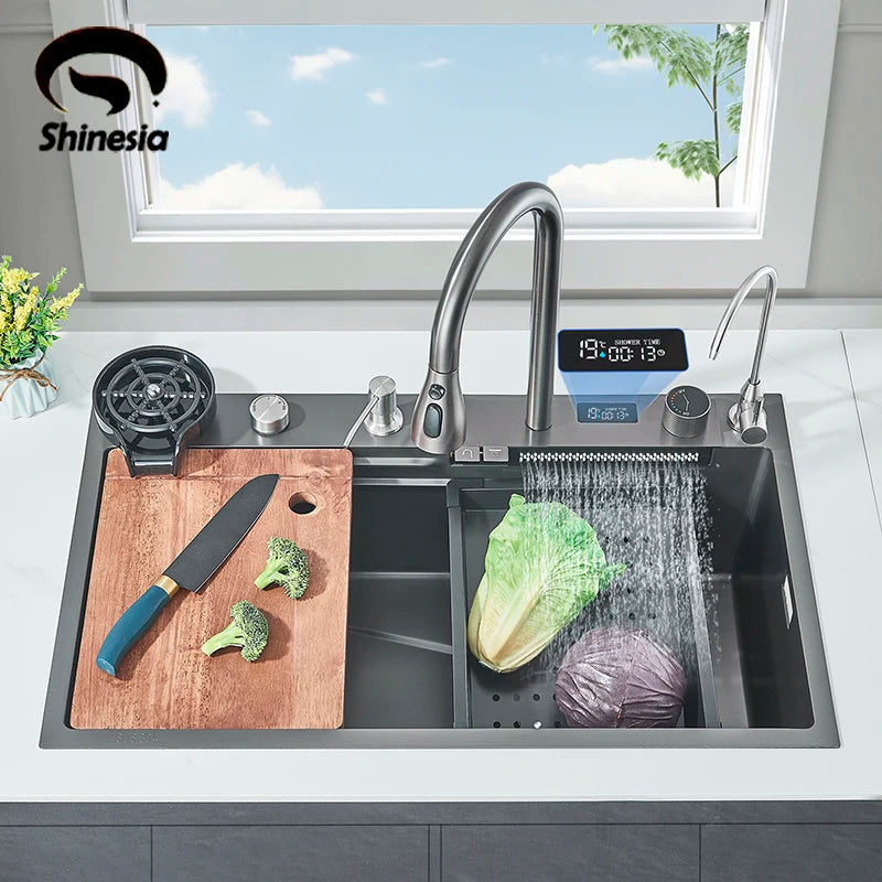 Shinesia 304 Stainless Steel Sink Digital Display Large