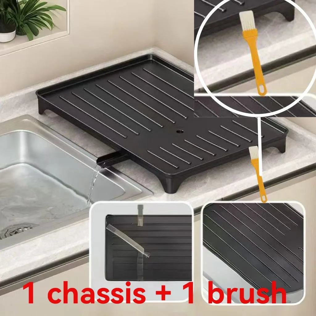 Heavy-Duty Plastic Sink Base Drain Board - Clog-Resistant