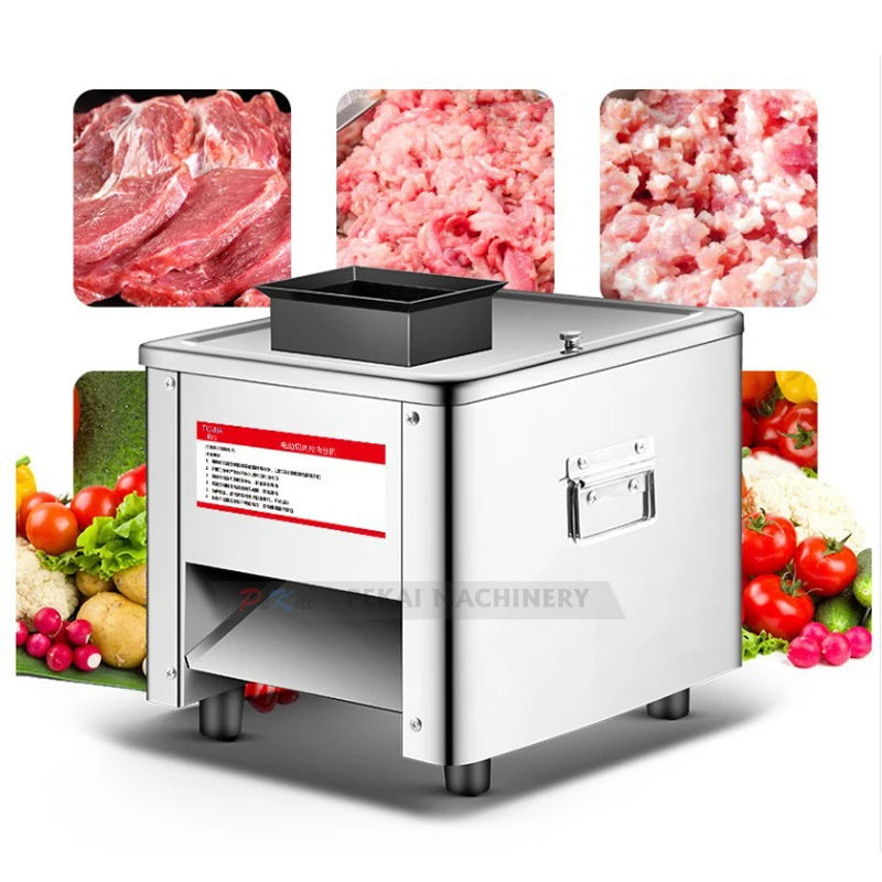 Electric Meat Slicer 150kg/H 5/3 5/5/7mm Commercial Stainless