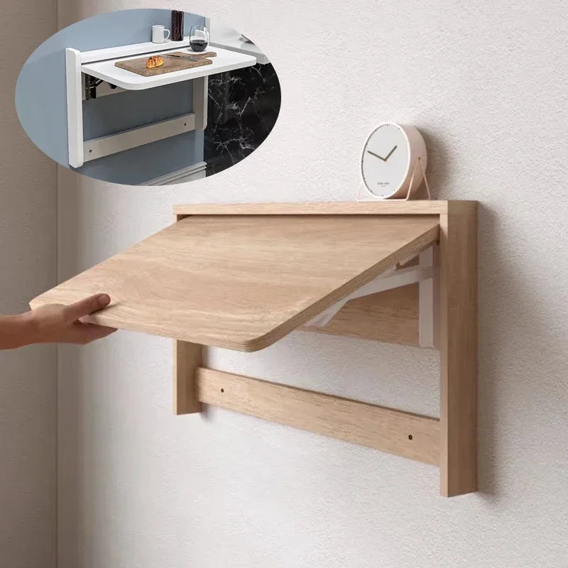Floating Wall Shelves Folding Organizers Storage Rack Desk