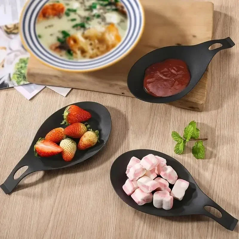 1/4pcs Silicone Spoon Rest Spatula Holder Heat Resistant