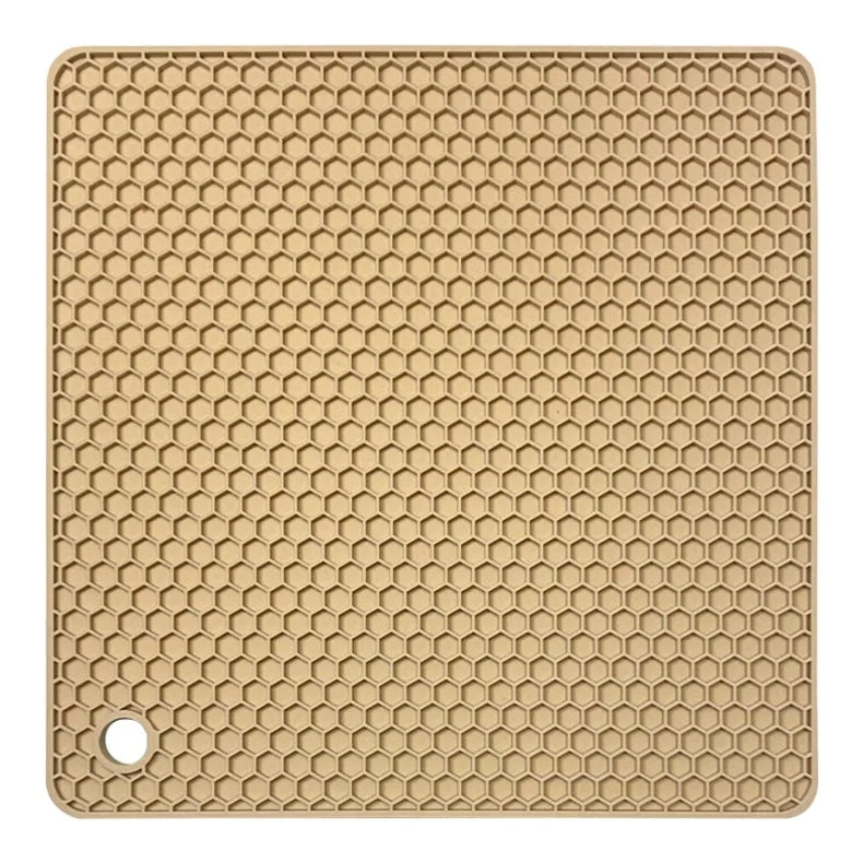 18cm Square Silicone Mat Heat Resistant Potholder Dining