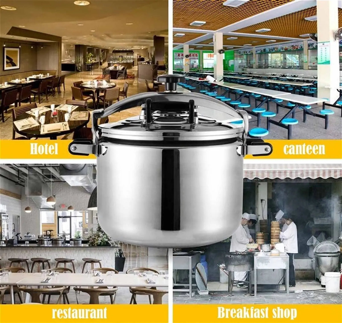 3-In-1 Safety Commercial Pressure Cooker Explosion-Proof Valve &
