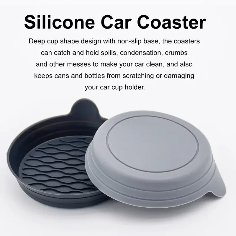 Non-Slip Car Coaster Universal Silicone Mat Car Water