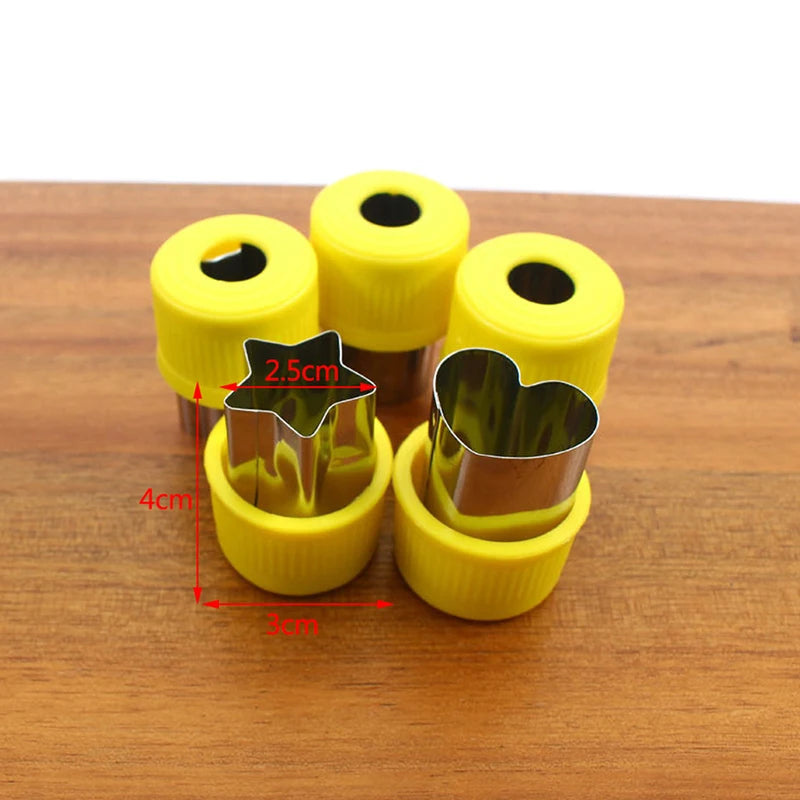 1set Multi-Style Vegetables Cookie Cutter Embossing Mould Cook