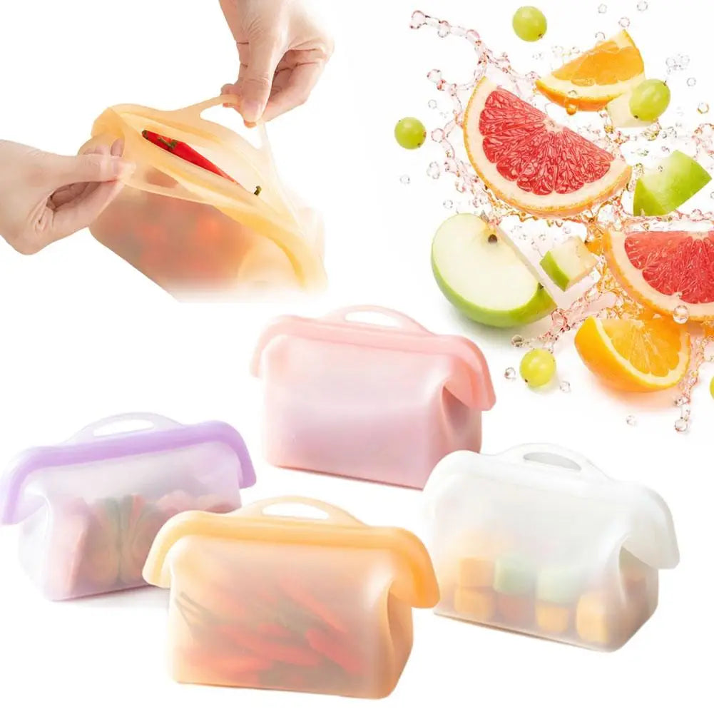 Reusable Food Storage Bag Leakproof Freezer Zip Bag