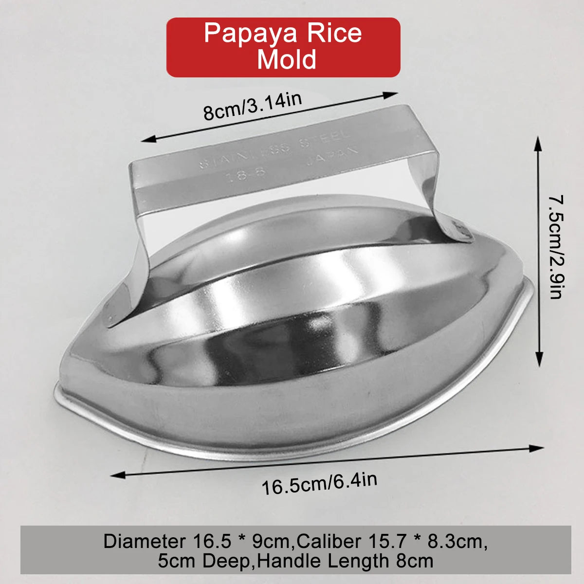 Omurice Mold Japanese-Style 304 Stainless Steel Boat-Shaped