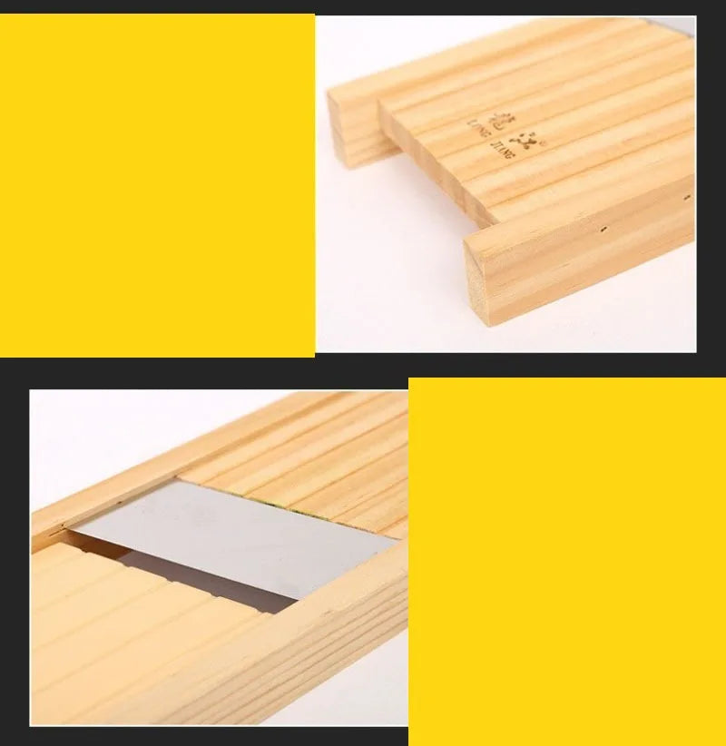 Wooden Slicer Adjustable Stainless Steel Blade Universal Slicer