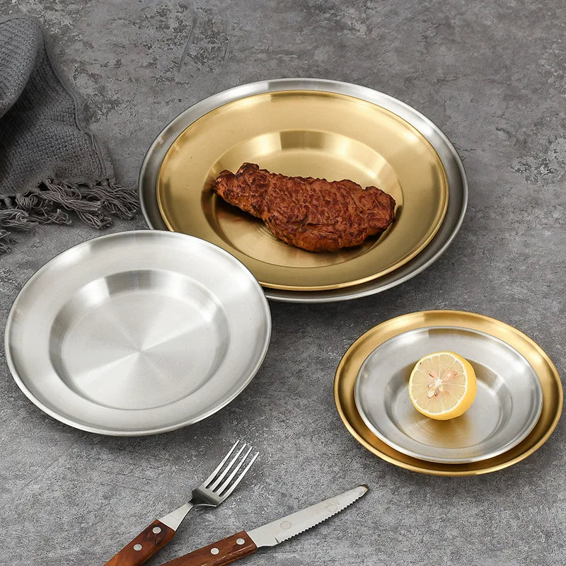 6pcs High Quality Stainless Steel Bone Spitting Dish