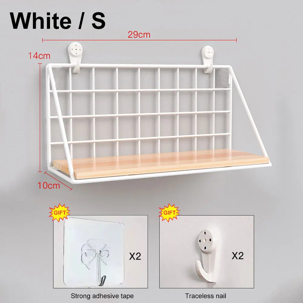 Spice Rack Hanging Wooden Spice Jar Storage Shelf
