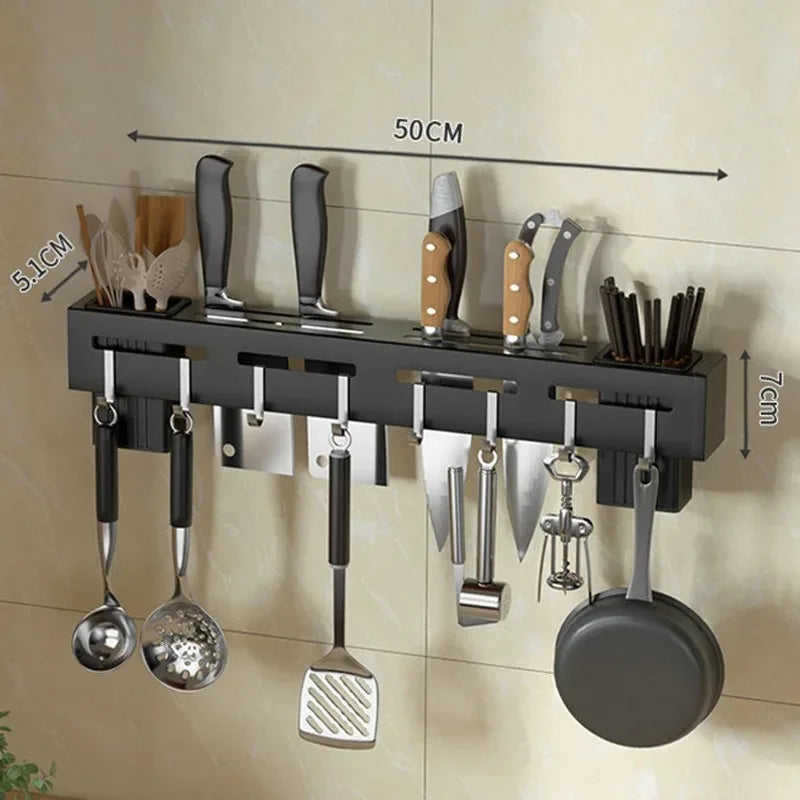 Stainless Steel Frame Wall Mounted Knife Holder Nail