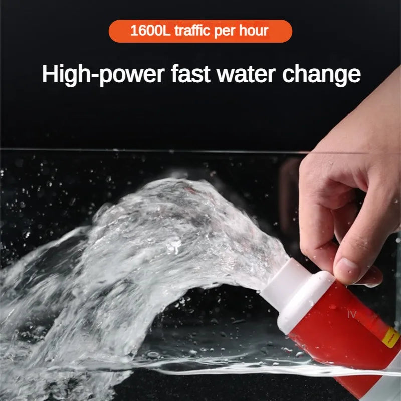 Fish Tank Water Exchanger Wireless Electric Water Pump