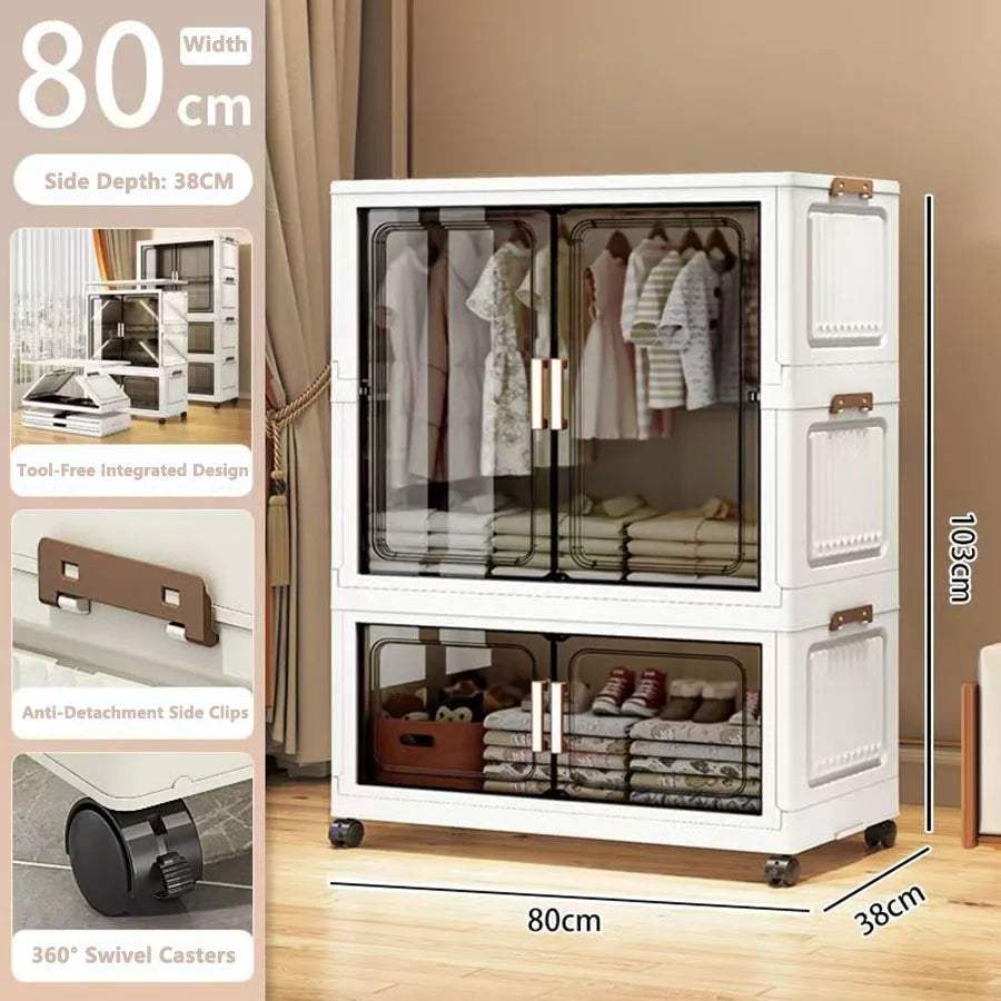 Storage Cabinet Folding Storage Box Living Room Toy
