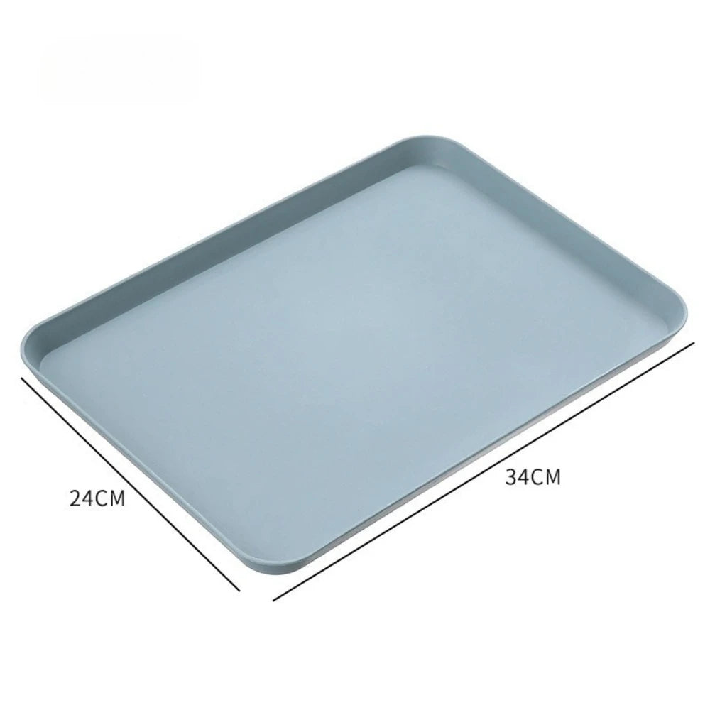 Nordic Rectangular Plastic Serving Tray Anti-Slip Pp Food