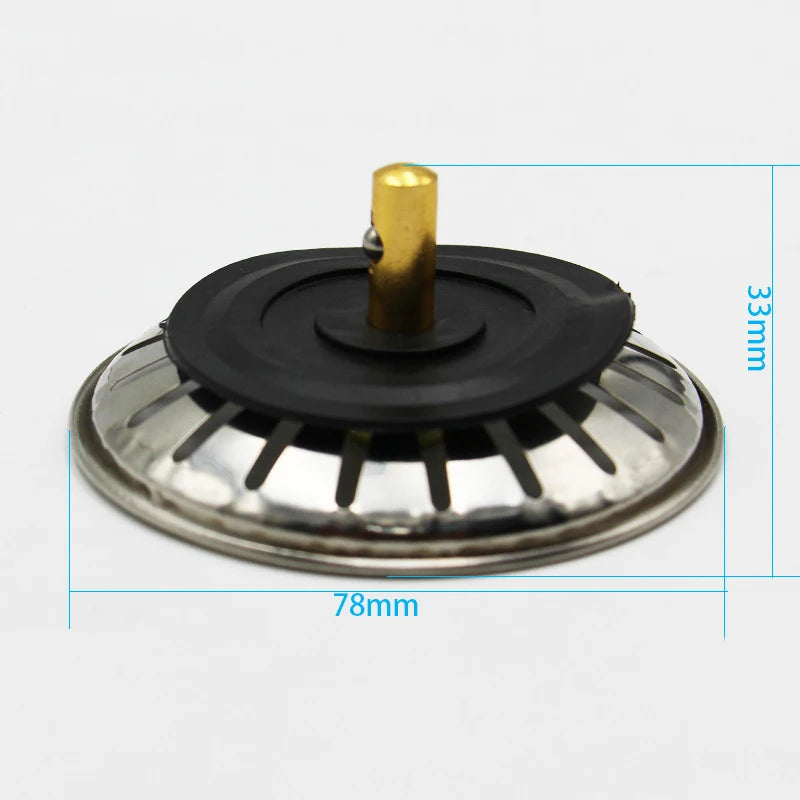 78mm 33mm Sink Stopper Stainless Steel Sink Cover