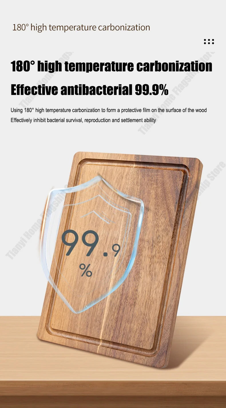 Acacia Wood Cutting Board Thickened Chopping Board Large