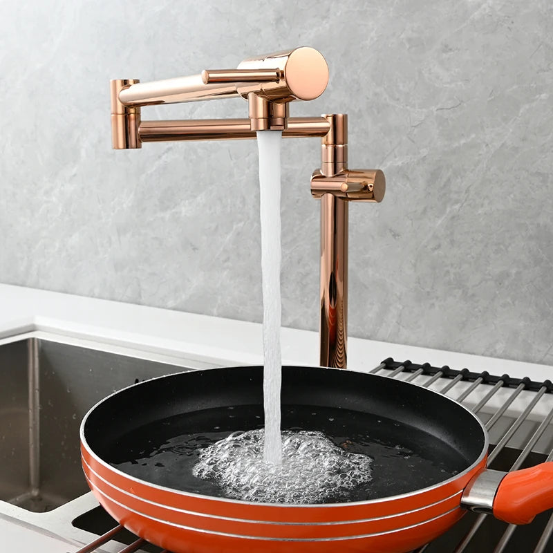 Ciencia Brass Pot Filler Faucet Wall Mount Sink