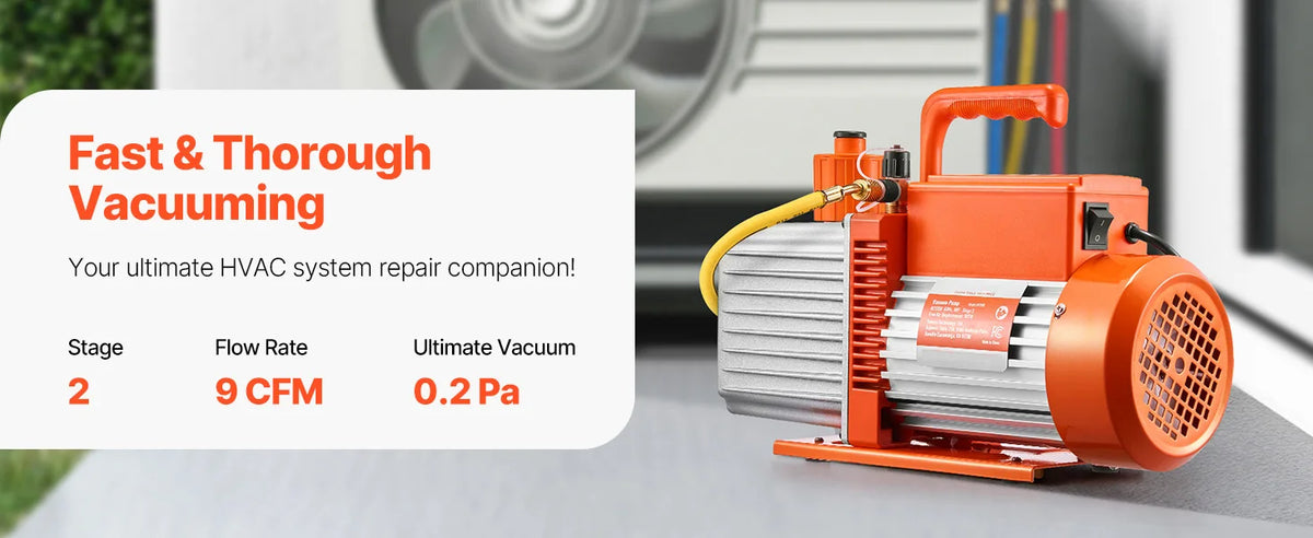 Succebuy Vacuum Pump & Oil Bottle 5cfm/4cfm/5cfm 1-Stage
