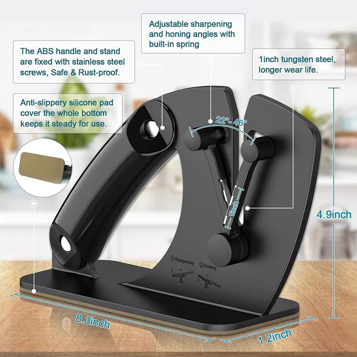 Knife Sharpener Sharpening Easy Safe Sharpening Chef Knife