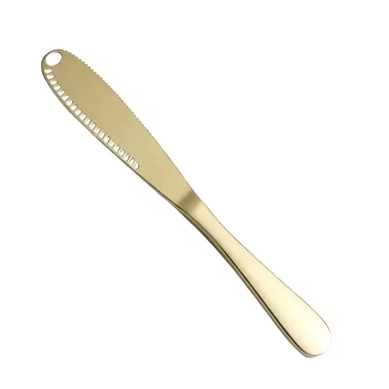 Butter Knife Holes Cheese Dessert Knife Stainless Steel