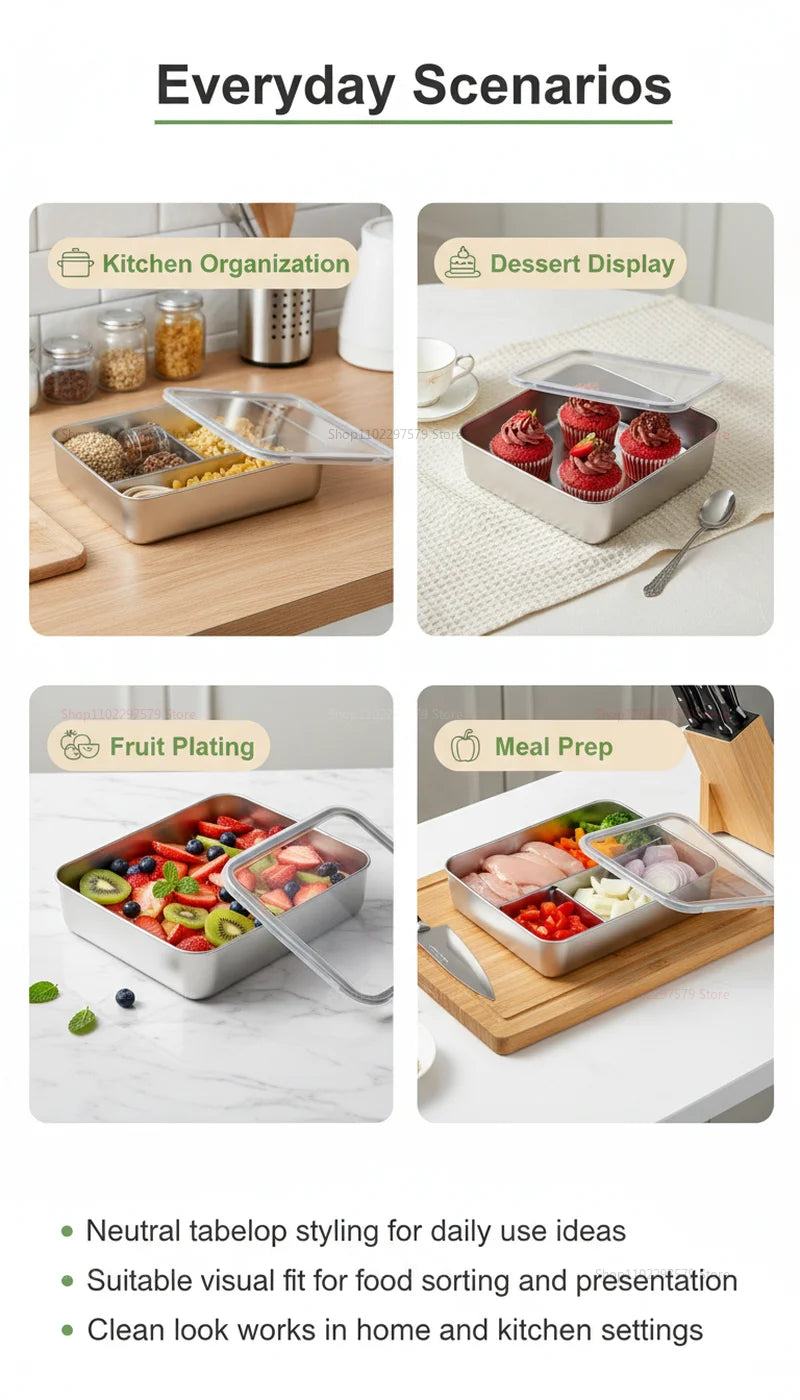 Stainless Steel Plate Lid Food Grade Thickened Food