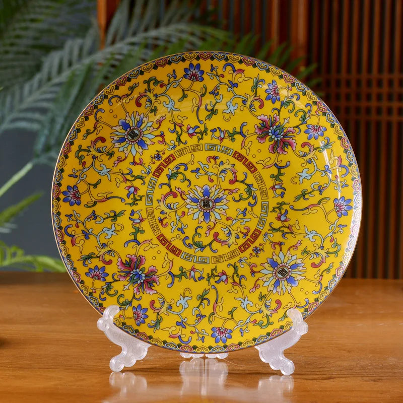 Jingdezhen Ceramic Bowl Dish Tableware Combination Palace Chinese