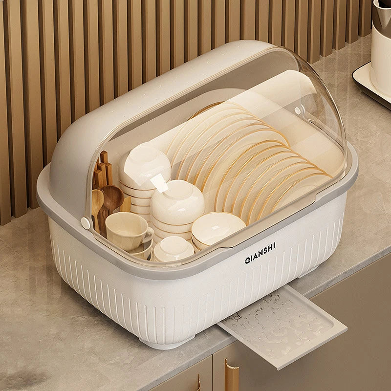 Dish Rack Protective Cover - Space-Saving Dust-Proof Storage