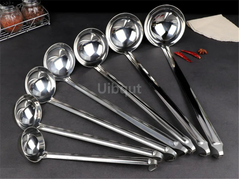 Stainless Steel Long Handle Ladle Serving Spoon Big