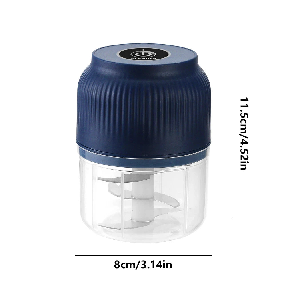 250ml Mini Wireless Usb Rechargeable Electric Vegetable Chopper