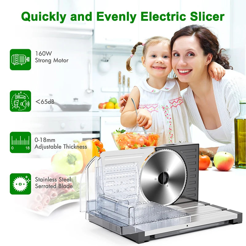 Appliances Meat Slicer Removable Blades Electric Food Slicer