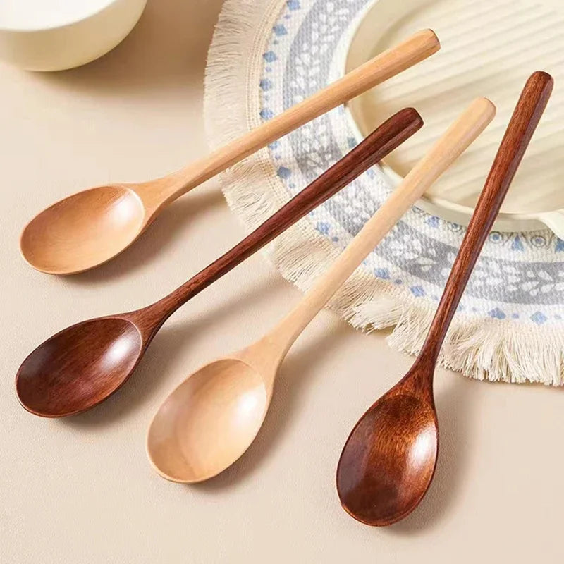 Wooden Spoon Catering Cooking Soup Tea Spoon Cooking