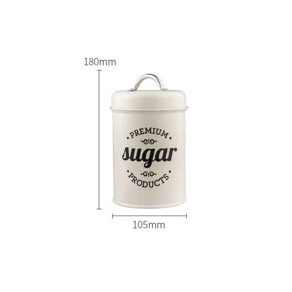 Canisters Coffee Tea Sugar Flour Metal Tin Jars