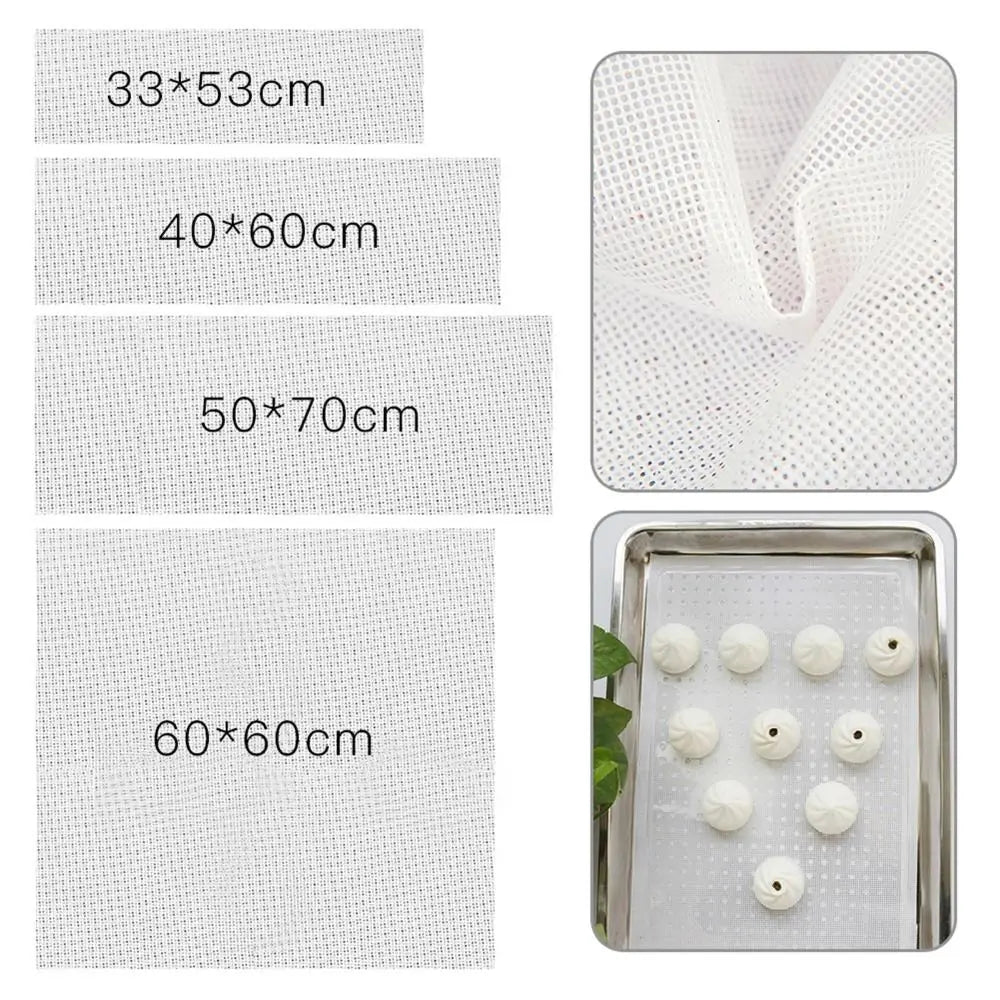 1pcs Square Oven Steamer Mesh Pad Food Fruit