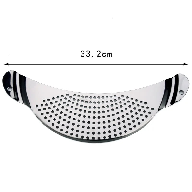 Stainless Steel Pan Pot Strainer Handle Pasta Drainer