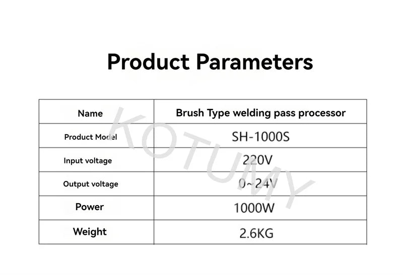 220v Welding Bead Processor Stainless Steel Brush Type