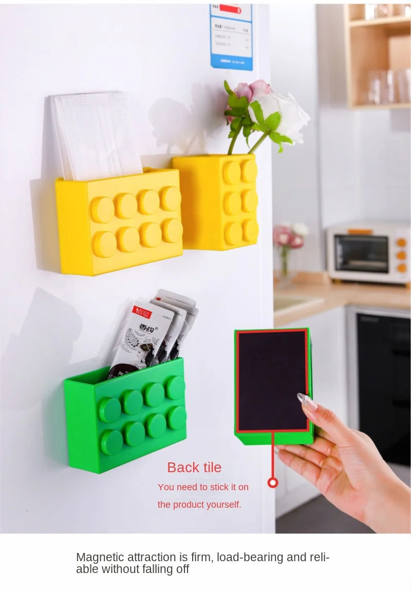 Large Magnetic Fridge Organizer - Plastic Magnetic Storage