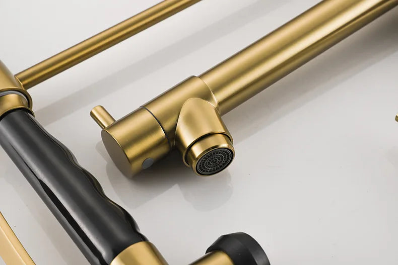 Faucet Brushed Nickel Pull-Out Faucet Swivel Dual Purpose