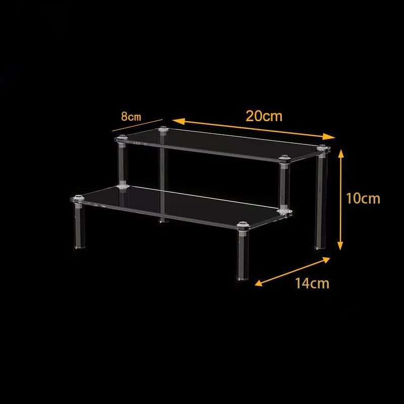 Completely Black Acrylic Display Rack Is Used Cupcakes