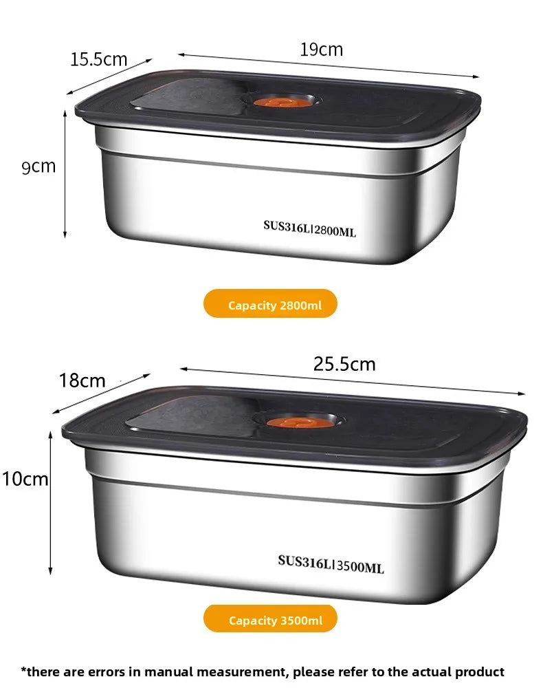 Food Grade 316 Stainless Steel Airtight Container Lid
