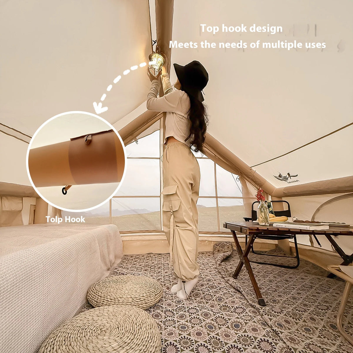 Inflatable Tents Camping Easy Setup Family Tent Glamping
