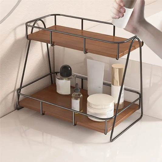Bathroom Counter Organizer Tier Cup Riser Stand Display