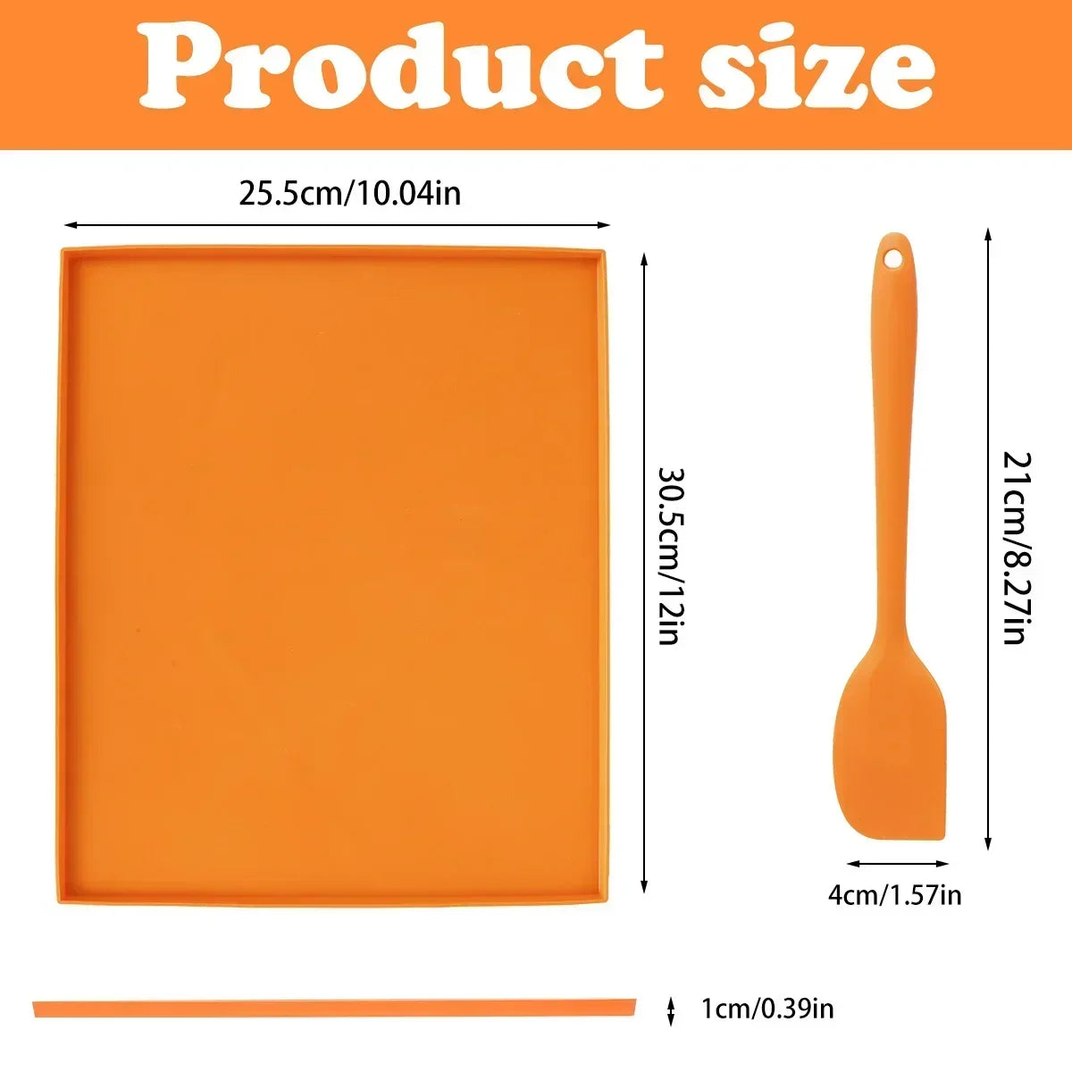 Silicone Baking Mat Edges Non-Stick Baking Pan Cake