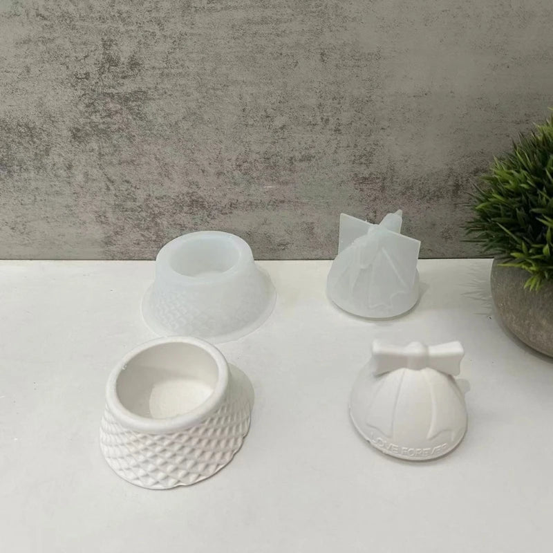 Santa Storage Jar Mould Jewelry Silicone Mold Gypsum