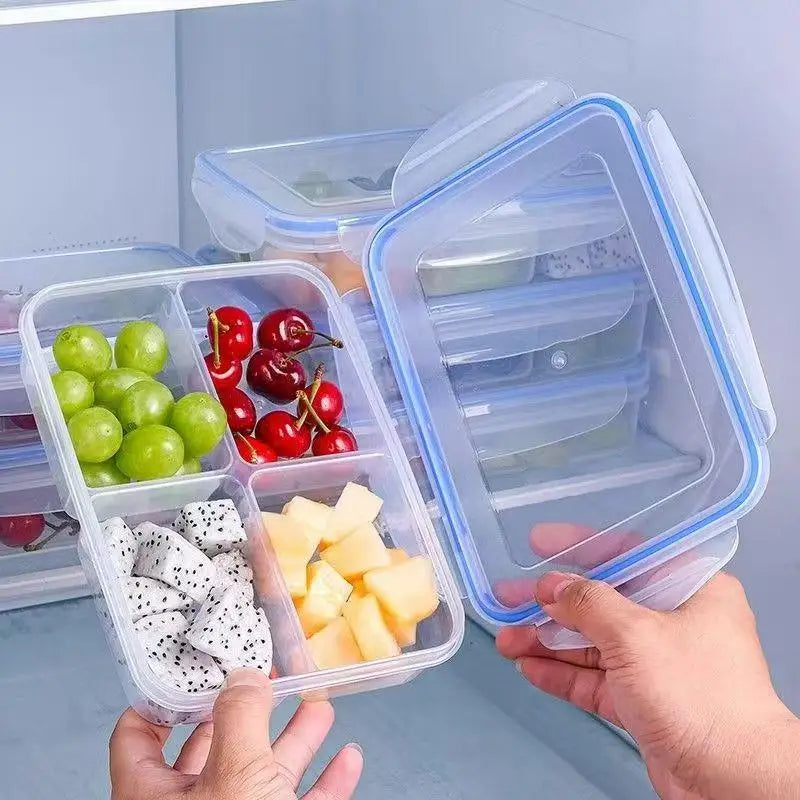 Reusable Plastic Food Storage Containers Airtight Lids