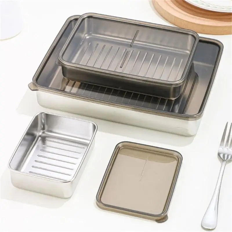 G6kf Stackable Meal Prep Boxes Stainless Steel Container
